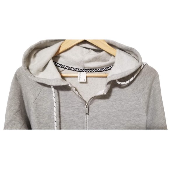 Mens Gray Hoodie Zip Front Hooded Sweatshirt New - Picture 6 of 11